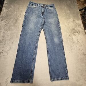 Wrangler Jeans Mens 31x31 Blue Regular Fit Straight Leg 100% Cotton 96501MR
